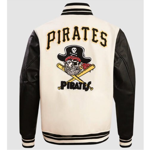 Pittsburgh Pirates Retro Classic Rib Varsity Jacket - Image 3