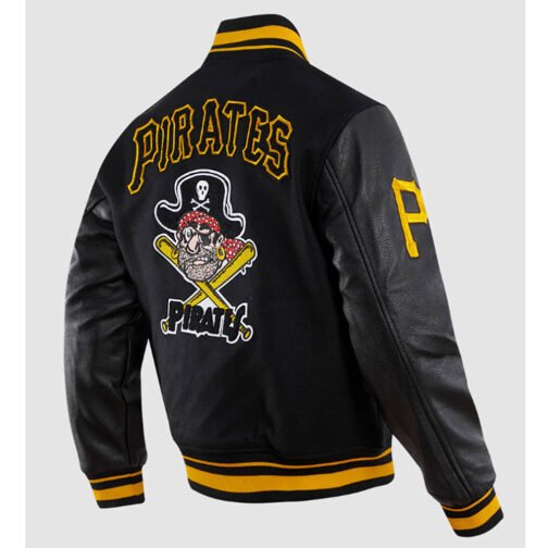 Pittsburgh Pirates Retro Classic Rib Varsity Jacket - Image 7
