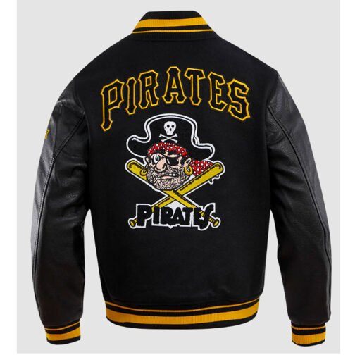 Pittsburgh Pirates Retro Classic Rib Varsity Jacket - Image 4