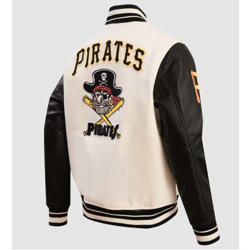 Pittsburgh Pirates Retro Classic Rib Varsity Jacket - Image 8