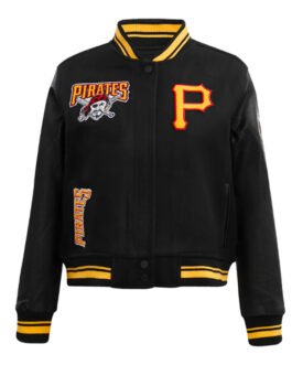 Retro Classic Rib Pittsburgh Pirates Varsity Jacket