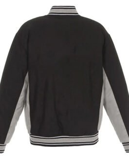 Accent Pittsburgh Pirates Black and Gray Varsity Full-Snap Wool Jacket