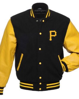 Pittsburgh Pirates Black and Yellow Varsity Jacket