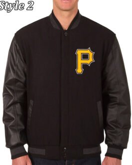 Varsity Pittsburgh Pirates Black/White Jacket