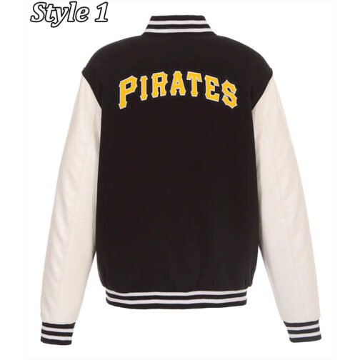 Varsity Pittsburgh Pirates Black/White Jacket - Image 3