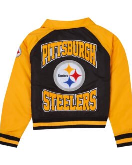 Pittsburgh Steelers Black and Gold Throwback Jacket