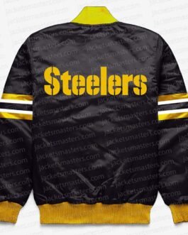 Pittsburgh Steelers Button Down Black Jacket