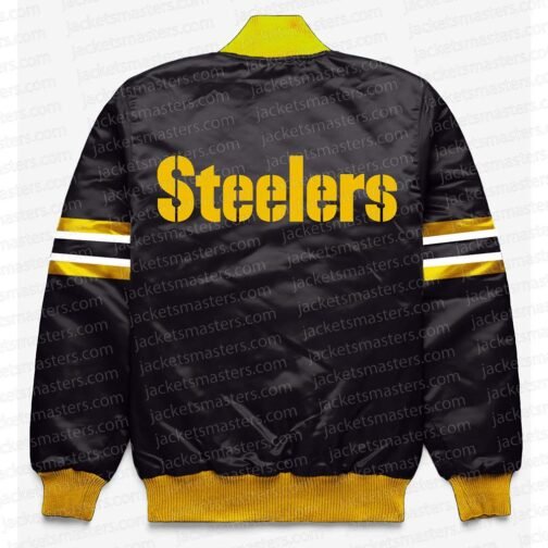 Pittsburgh Steelers Button Down Black Jacket - Image 2