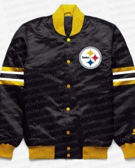 Pittsburgh Steelers Button Down Black Jacket