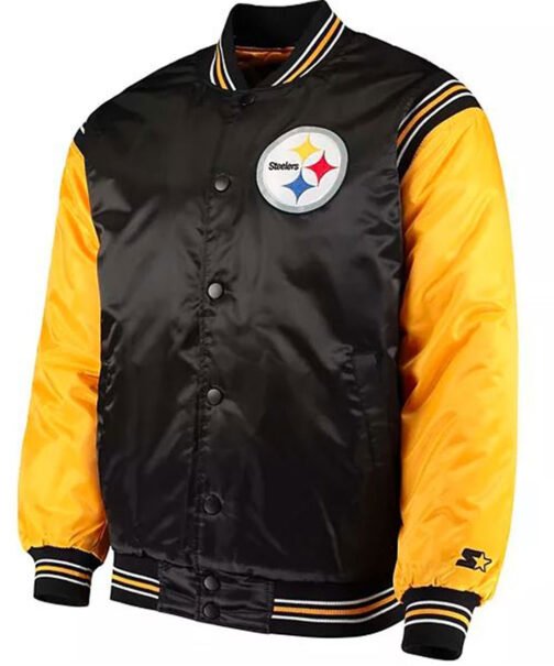 Pittsburgh Steelers Starter Varsity Satin Jacket - Image 2