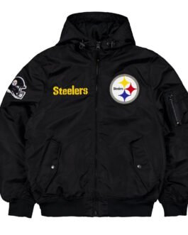 Pittsburgh Steelers Historic L-2B Hooded Bomber Jacket