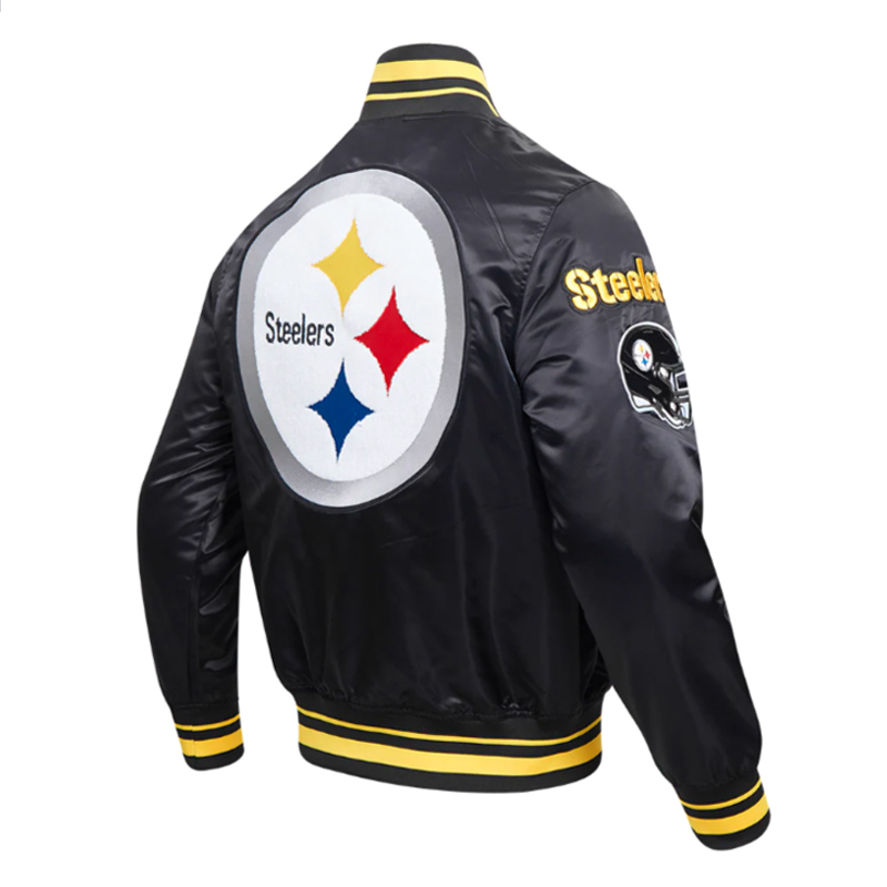 Pittsburgh Steelers Mashup Classic Rib Satin Jacket - Image 4