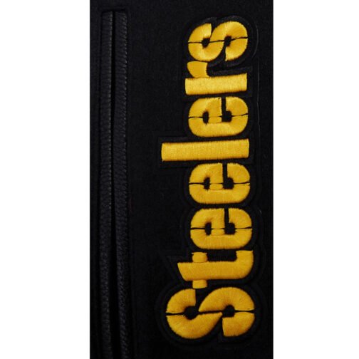 Pittsburgh Steelers Mashup Rib Varsity Wool/Leather Jacket - Image 5