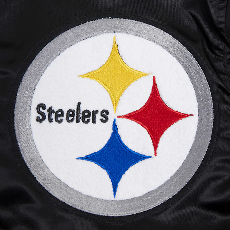 Pittsburgh Steelers Mashup Classic Rib Satin Jacket - Image 7