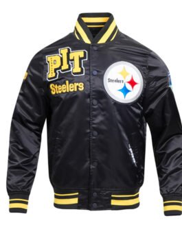 Pittsburgh Steelers Mashup Classic Rib Satin Jacket