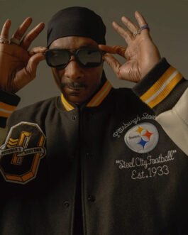 Pittsburgh Steelers Snoop Dogg OVO Varsity Jacket