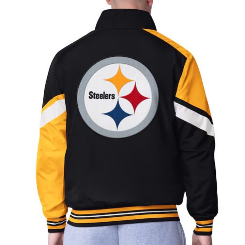 Pittsburgh Steelers Strong Arm Black Full-Zip Jacket - Image 2