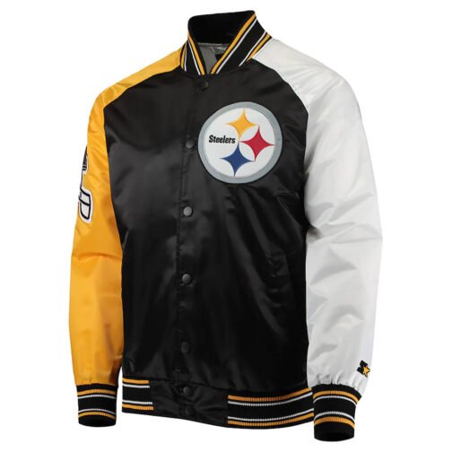 The Reliever Pittsburgh Steelers Varsity Satin Jacket
