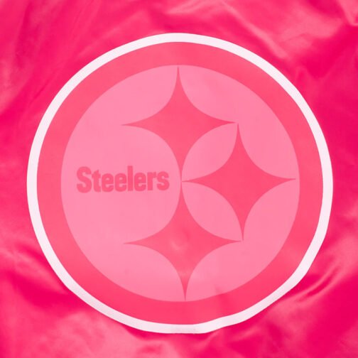 Pittsburgh Steelers Triple Pink Satin Jacket - Image 5