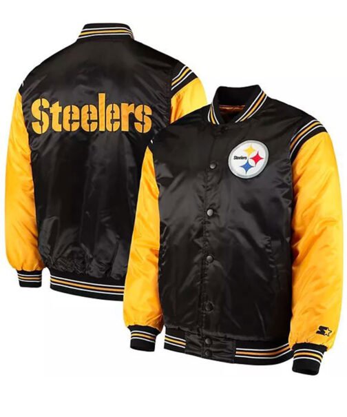 Pittsburgh Steelers Starter Varsity Satin Jacket - Image 4