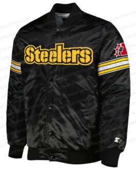 Pittsburgh Steelers Heavyweight Varsity Satin Jacket