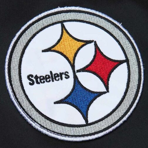 Pittsburgh Steelers Vintage Logo Lightweight Satin Jacket - Image 3