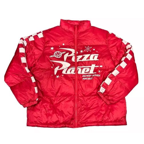 Pizza Planet Puffer Red Jacket