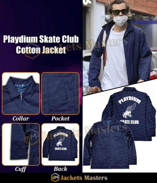 Playdium Skate Club Harry Styles Cotton Jacket - Image 19