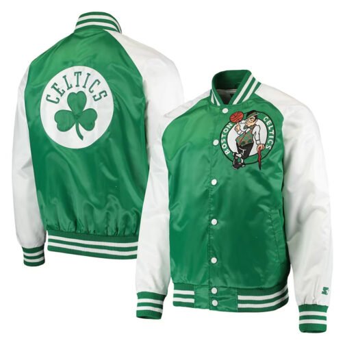 Kelly Green/White Boston Celtics Point Guard Jacket - Image 3