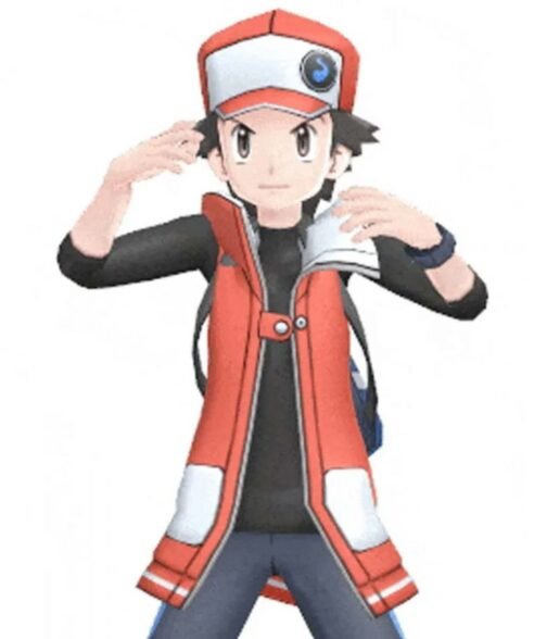 Pokemon Red Masters Long Leather Vest - Image 10