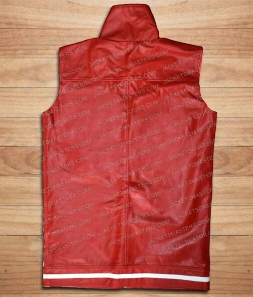 Pokemon Red Masters Long Leather Vest - Image 3