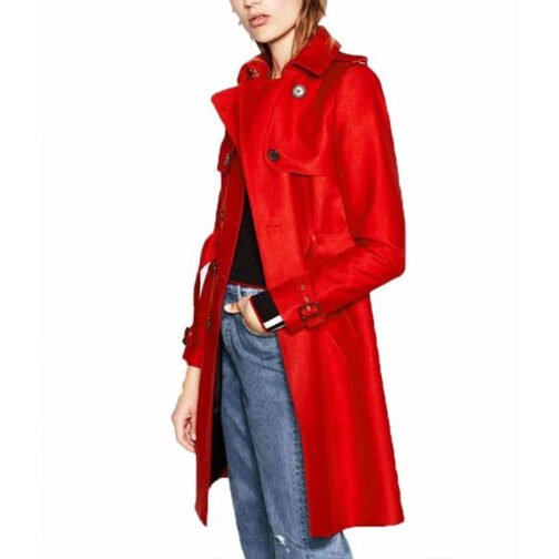 Riverdale Tiera Skovbye Red Coat - Image 5