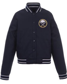 Navy Buffalo Sabres Poly Twill Jacket