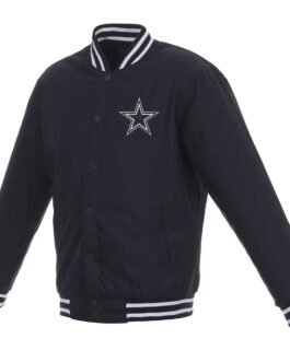 Navy Dallas Cowboys Poly Twill Jacket