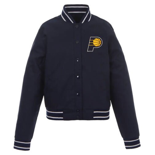 Navy Indiana Pacers Poly-Twill Jacket
