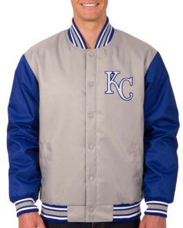 Kansas City Royals Poly Twill Gray/Royal Jacket