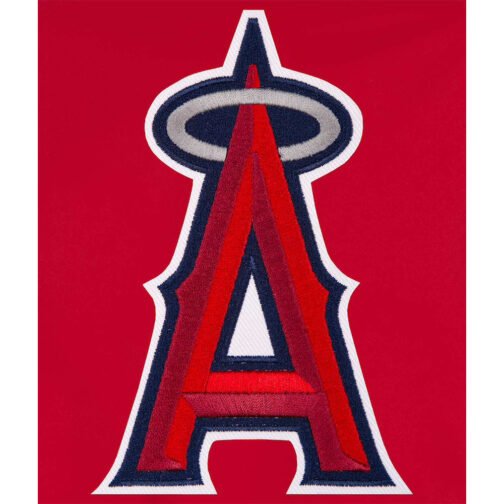 Los Angeles Angels Red Poly Twill Jacket - Image 4