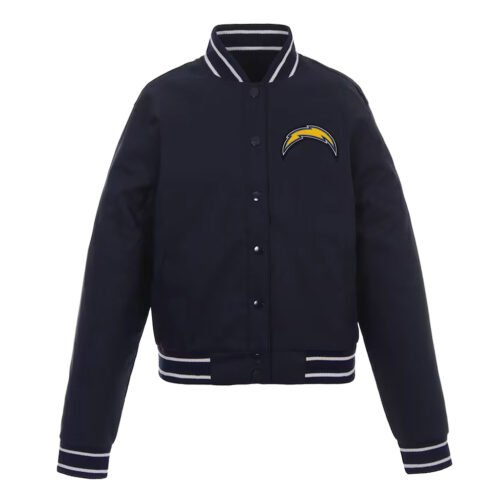 LA Chargers Navy Poly Twill Jacket