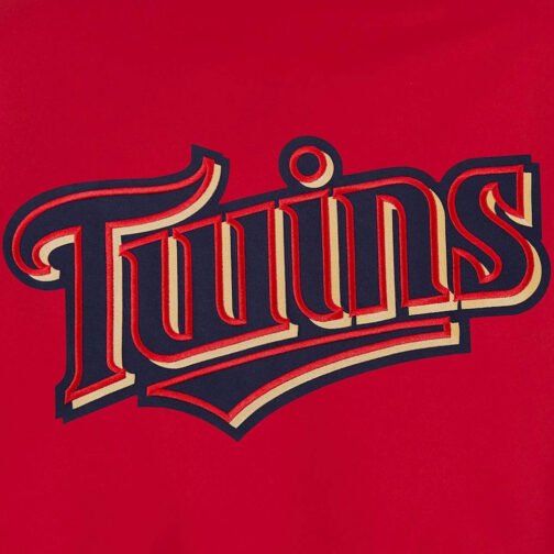 Minnesota Twins Red Poly-Twill Full-Snap Jacket - Image 5