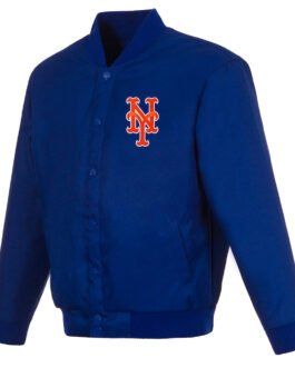 NY Mets Poly Twill Royal Jacket