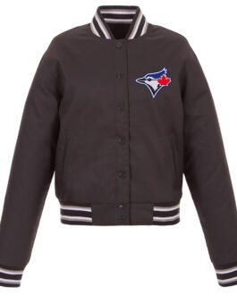 Charcoal Toronto Blue Jays Poly-Twill Jacket