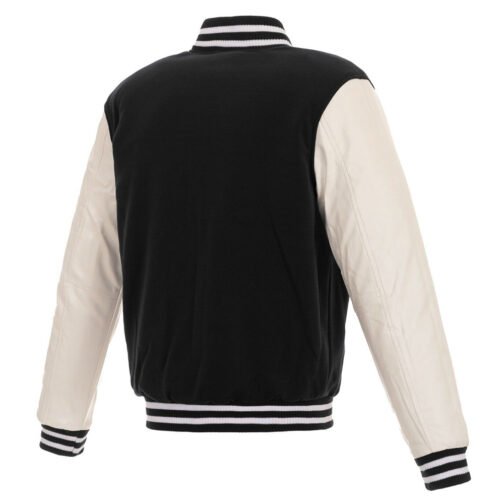 Portland Trail Blazers Black and White Varsity Jacket - Image 2