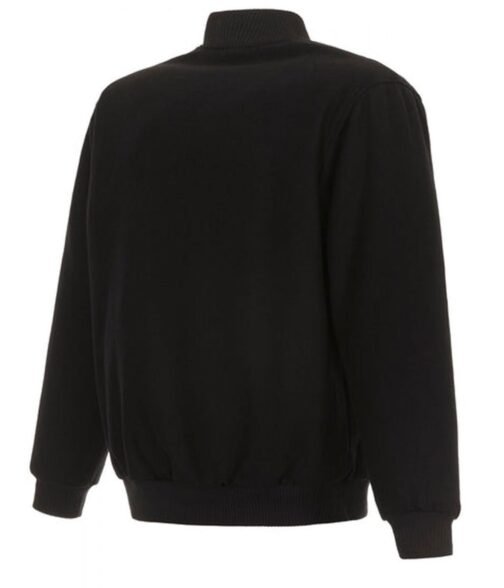 Portland Trail Blazers Varsity Black Wool Jacket - Image 2