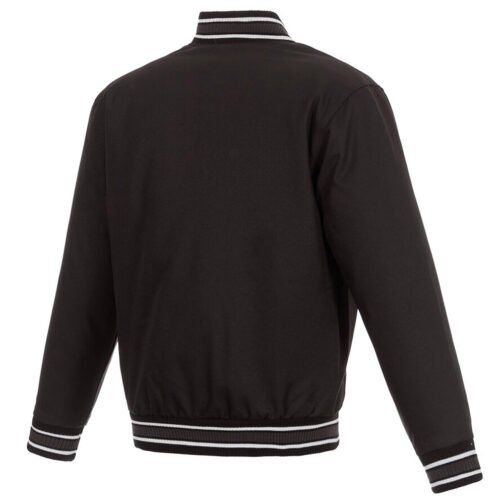 Portland Trail Blazers Black Poly Twill Jacket - Image 2