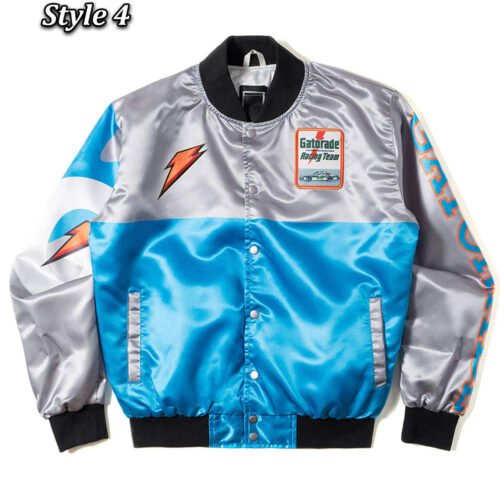 Gatorade Two Tone Varsity Satin Jacket - Image 4