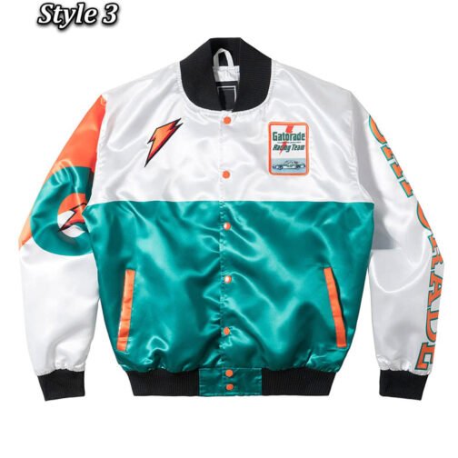 Gatorade Two Tone Varsity Satin Jacket - Image 3