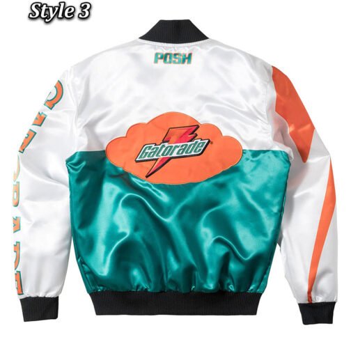 Gatorade Two Tone Varsity Satin Jacket - Image 9