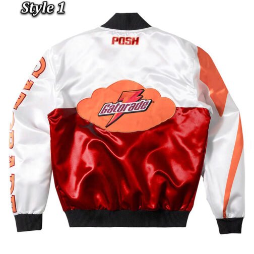 Gatorade Two Tone Varsity Satin Jacket - Image 7