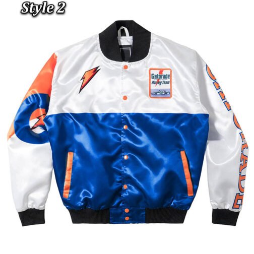 Gatorade Two Tone Varsity Satin Jacket - Image 2
