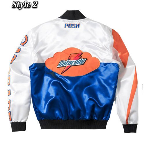 Gatorade Two Tone Varsity Satin Jacket - Image 8